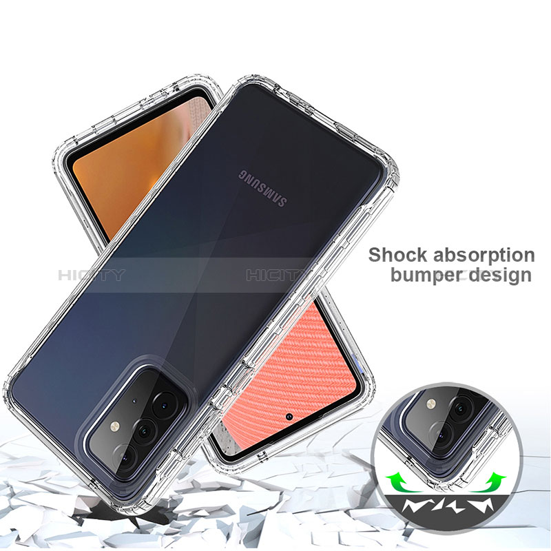 Ultra-thin Transparent Gel Gradient Soft Matte Finish Front and Back Case 360 Degrees Cover for Samsung Galaxy A72 4G