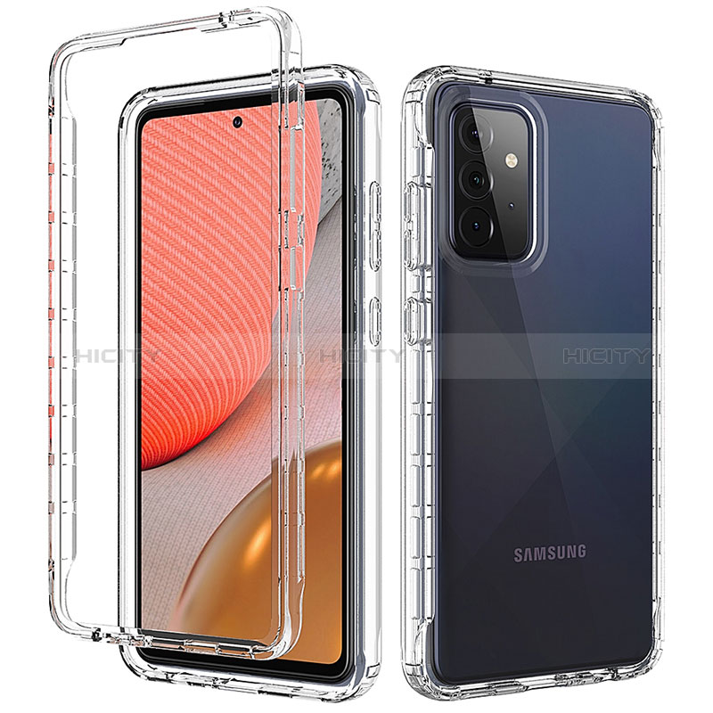 Ultra-thin Transparent Gel Gradient Soft Matte Finish Front and Back Case 360 Degrees Cover for Samsung Galaxy A72 5G