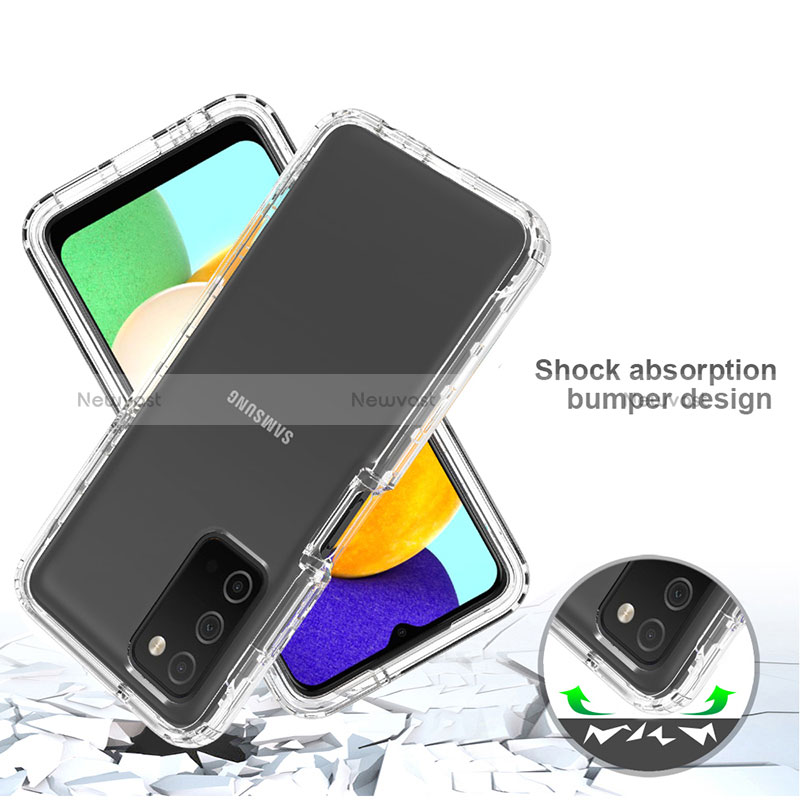 Ultra-thin Transparent Gel Gradient Soft Matte Finish Front and Back Case 360 Degrees Cover for Samsung Galaxy M02s