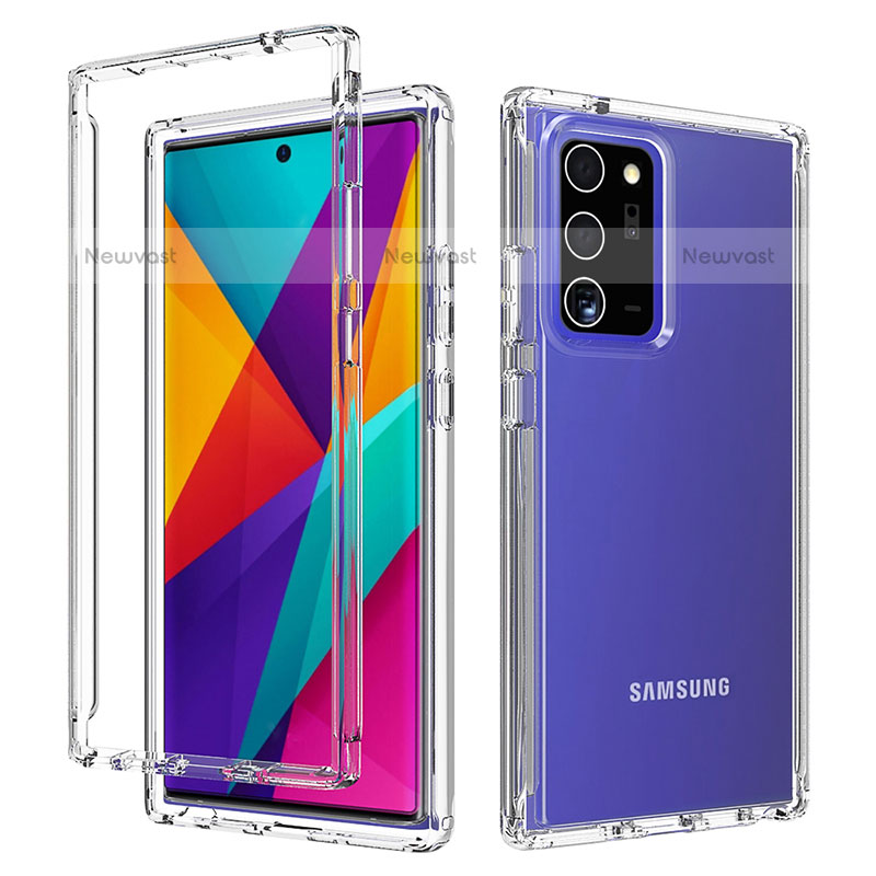 Ultra-thin Transparent Gel Gradient Soft Matte Finish Front and Back Case 360 Degrees Cover for Samsung Galaxy Note 20 Ultra 5G