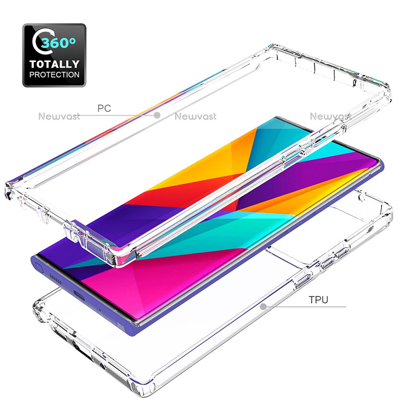 Ultra-thin Transparent Gel Gradient Soft Matte Finish Front and Back Case 360 Degrees Cover for Samsung Galaxy Note 20 Ultra 5G