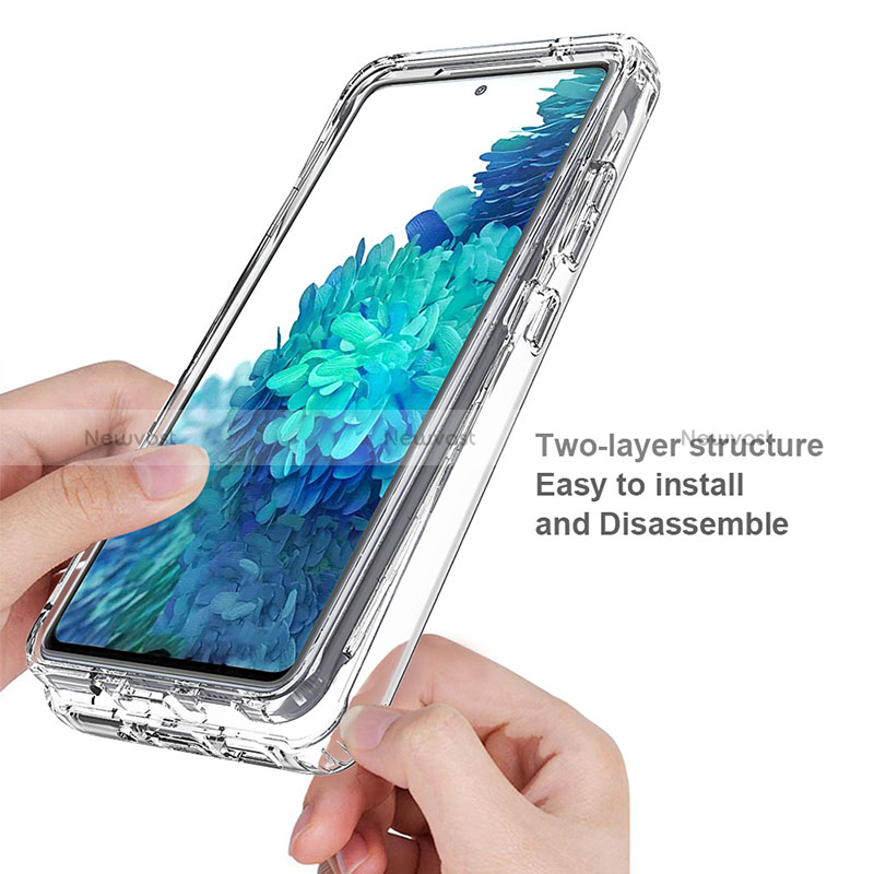 Ultra-thin Transparent Gel Gradient Soft Matte Finish Front and Back Case 360 Degrees Cover for Samsung Galaxy S20 FE (2022) 5G