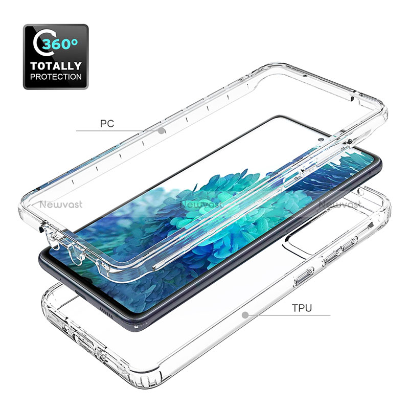 Ultra-thin Transparent Gel Gradient Soft Matte Finish Front and Back Case 360 Degrees Cover for Samsung Galaxy S20 FE 5G