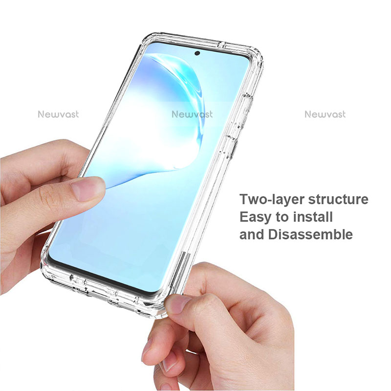 Ultra-thin Transparent Gel Gradient Soft Matte Finish Front and Back Case 360 Degrees Cover for Samsung Galaxy S20 Plus