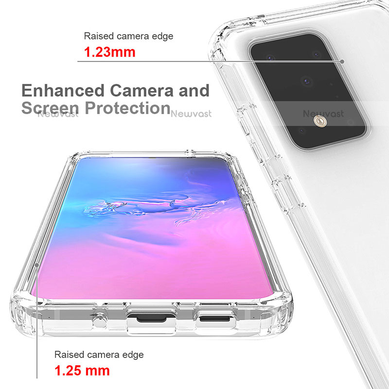 Ultra-thin Transparent Gel Gradient Soft Matte Finish Front and Back Case 360 Degrees Cover for Samsung Galaxy S20 Ultra 5G