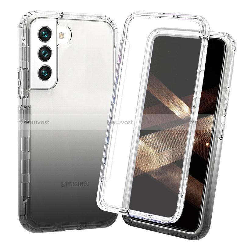 Ultra-thin Transparent Gel Gradient Soft Matte Finish Front and Back Case 360 Degrees Cover for Samsung Galaxy S25 Plus 5G