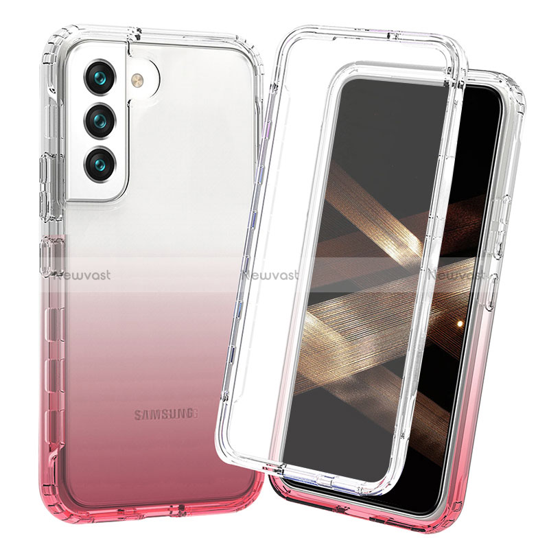 Ultra-thin Transparent Gel Gradient Soft Matte Finish Front and Back Case 360 Degrees Cover for Samsung Galaxy S25 Plus 5G