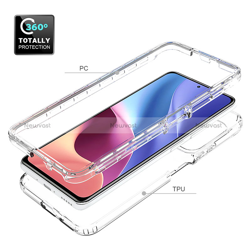 Ultra-thin Transparent Gel Gradient Soft Matte Finish Front and Back Case 360 Degrees Cover for Xiaomi Mi 11X Pro 5G