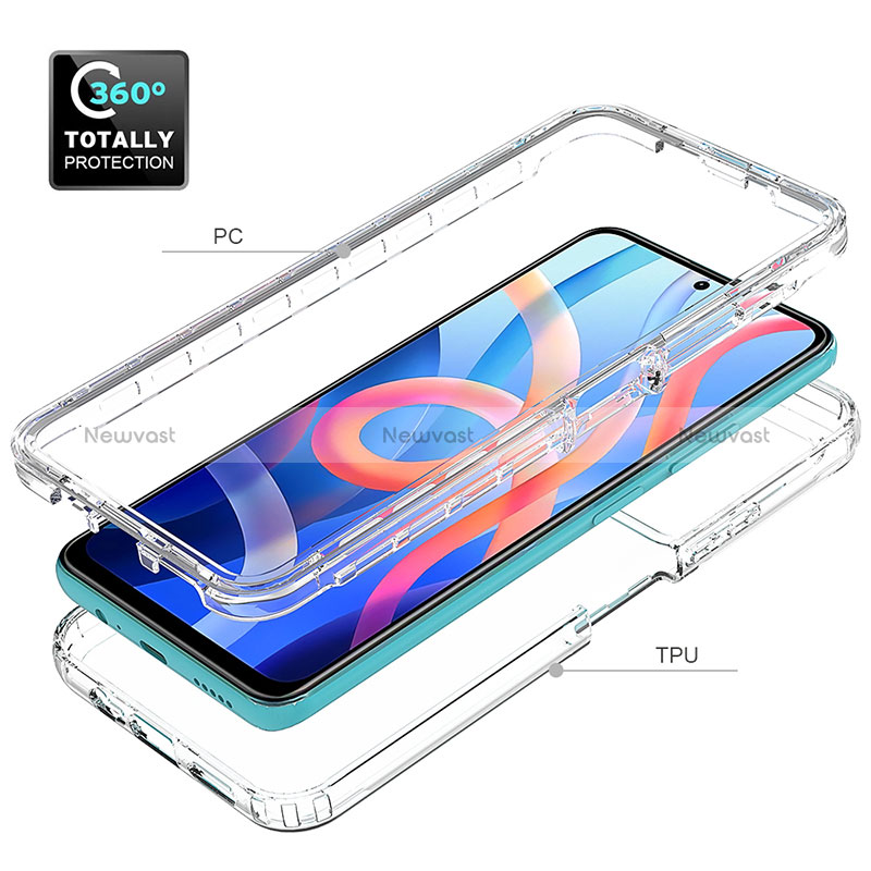 Ultra-thin Transparent Gel Gradient Soft Matte Finish Front and Back Case 360 Degrees Cover for Xiaomi Poco M4 Pro 5G