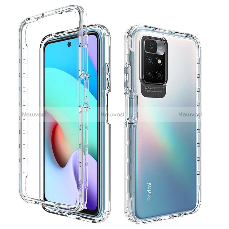 Ultra-thin Transparent Gel Gradient Soft Matte Finish Front and Back Case 360 Degrees Cover for Xiaomi Redmi Note 11 4G (2021)