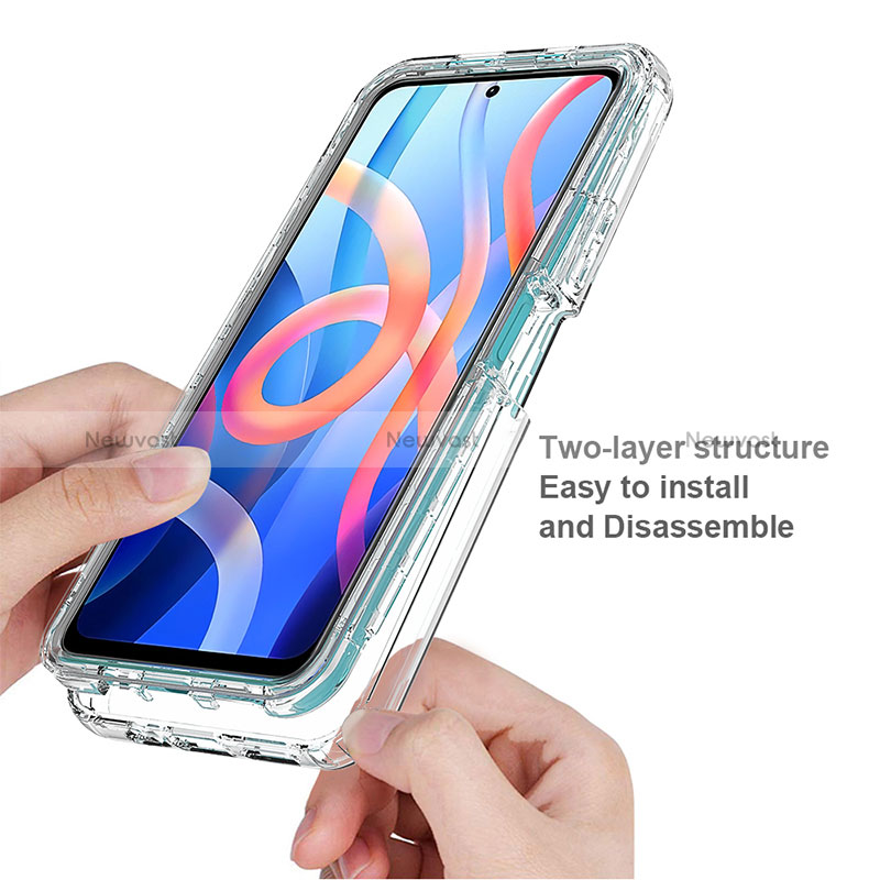 Ultra-thin Transparent Gel Gradient Soft Matte Finish Front and Back Case 360 Degrees Cover for Xiaomi Redmi Note 11 5G