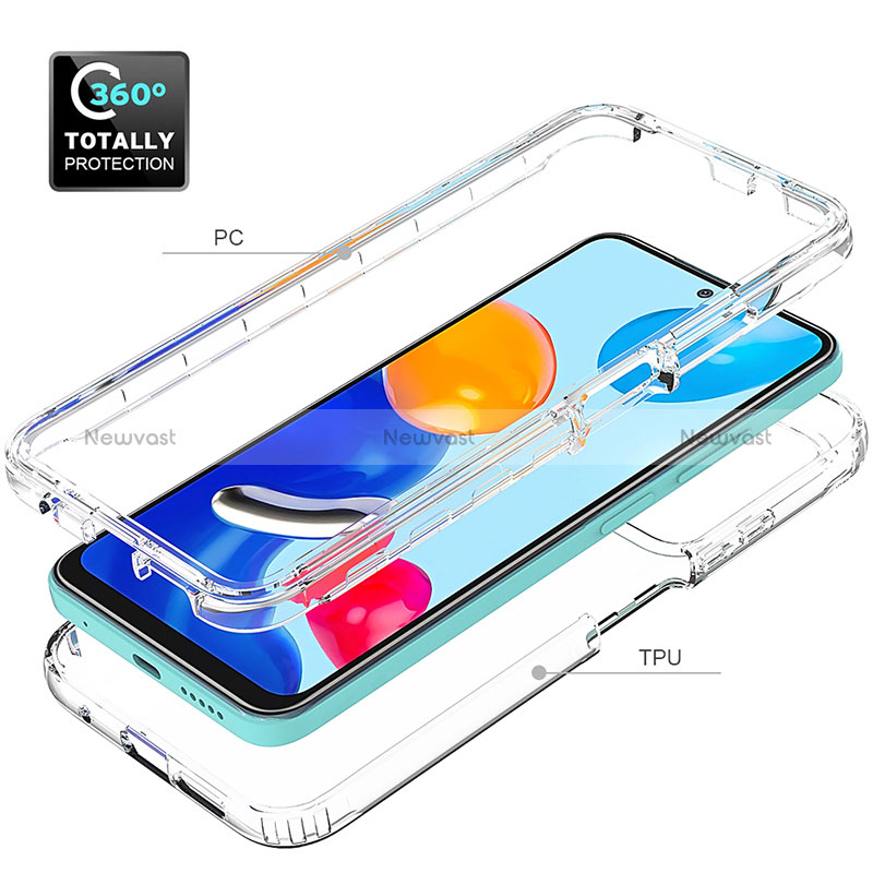 Ultra-thin Transparent Gel Gradient Soft Matte Finish Front and Back Case 360 Degrees Cover for Xiaomi Redmi Note 11 Pro 5G