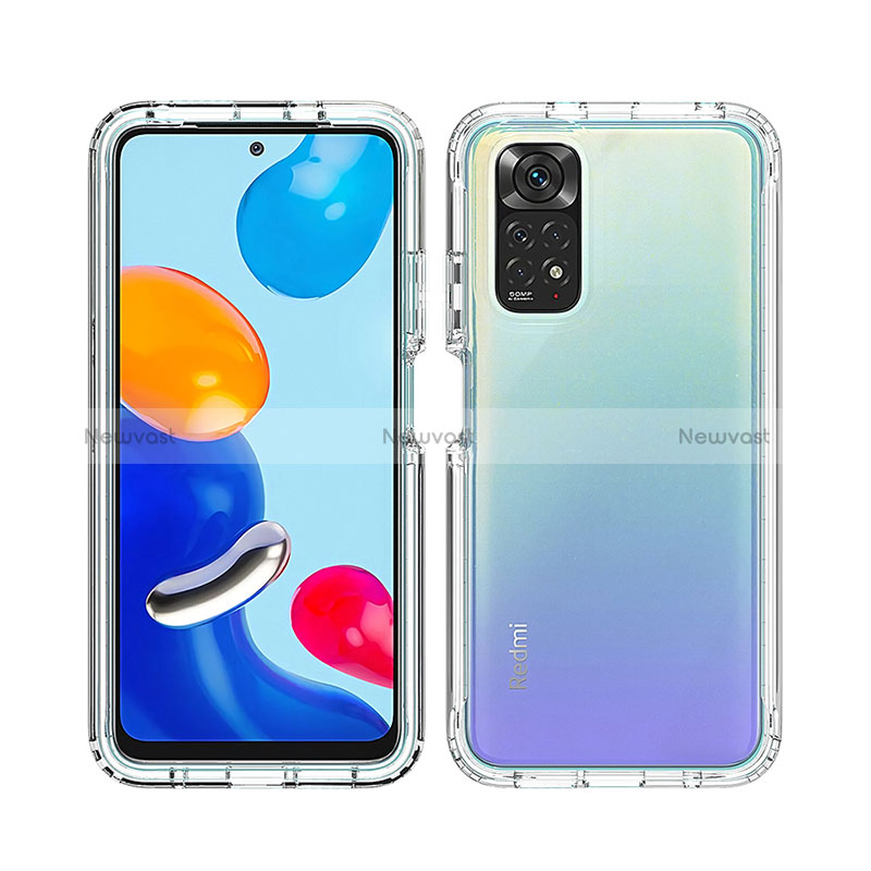 Ultra-thin Transparent Gel Gradient Soft Matte Finish Front and Back Case 360 Degrees Cover for Xiaomi Redmi Note 11 Pro 5G