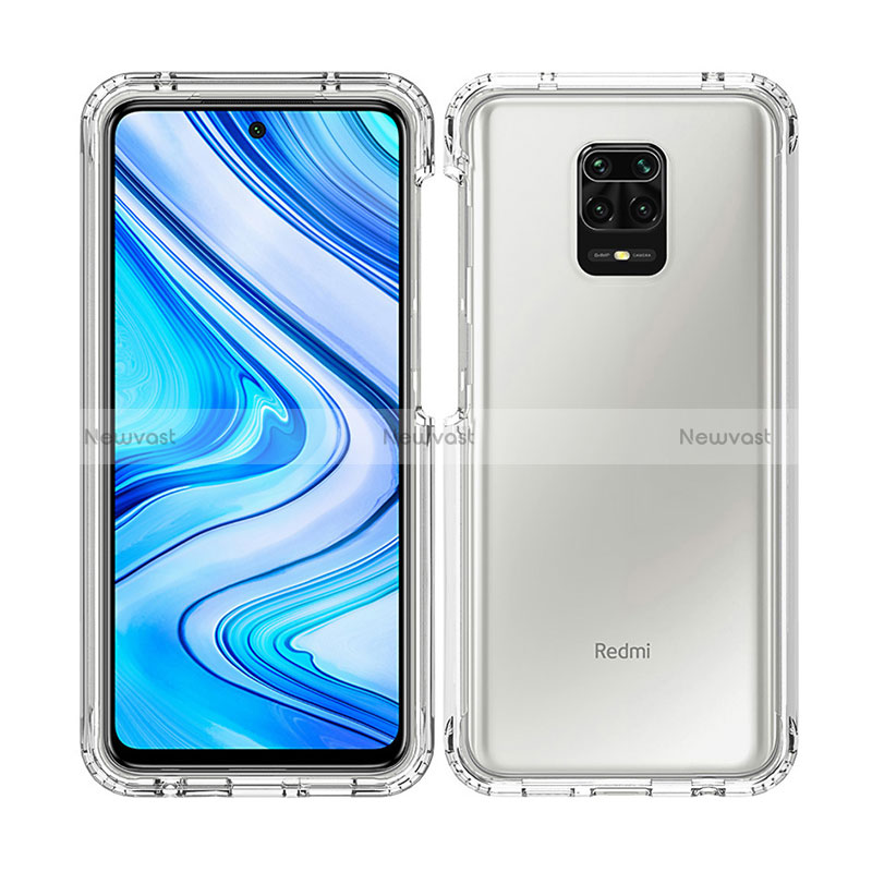 Ultra-thin Transparent Gel Gradient Soft Matte Finish Front and Back Case 360 Degrees Cover for Xiaomi Redmi Note 9S