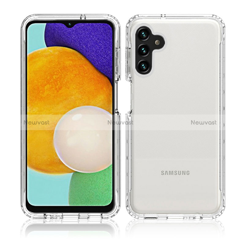 Ultra-thin Transparent Gel Gradient Soft Matte Finish Front and Back Case 360 Degrees Cover JX1 for Samsung Galaxy A04s