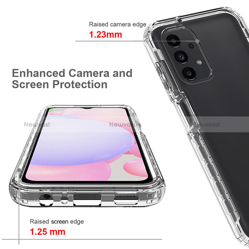 Ultra-thin Transparent Gel Gradient Soft Matte Finish Front and Back Case 360 Degrees Cover JX1 for Samsung Galaxy A13 4G