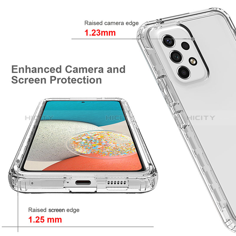 Ultra-thin Transparent Gel Gradient Soft Matte Finish Front and Back Case 360 Degrees Cover JX1 for Samsung Galaxy A53 5G