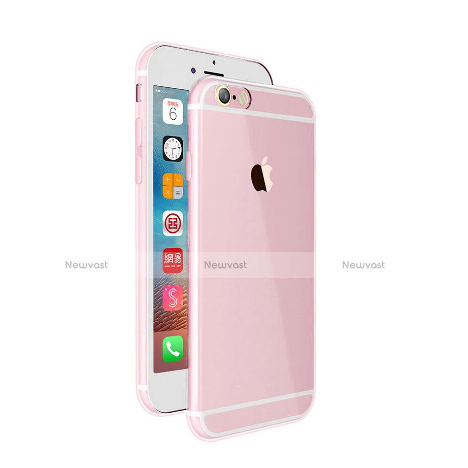 Ultra-thin Transparent Gel Soft Case for Apple iPhone 6 Pink