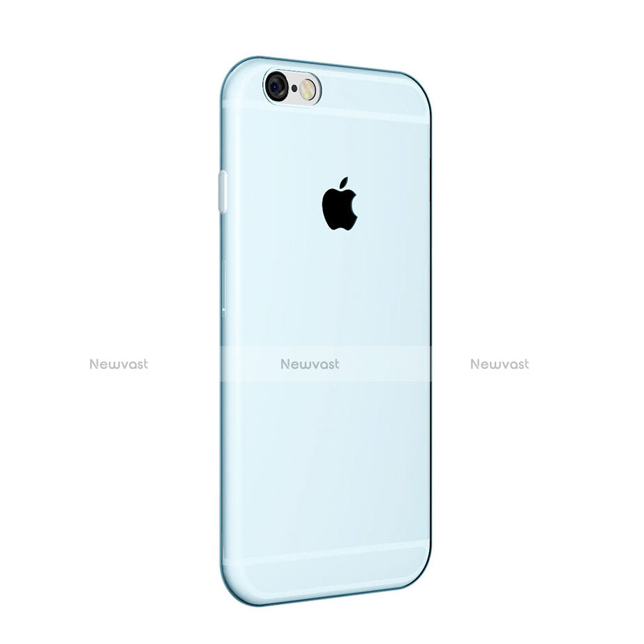 Ultra-thin Transparent Gel Soft Case for Apple iPhone 6 Plus Blue