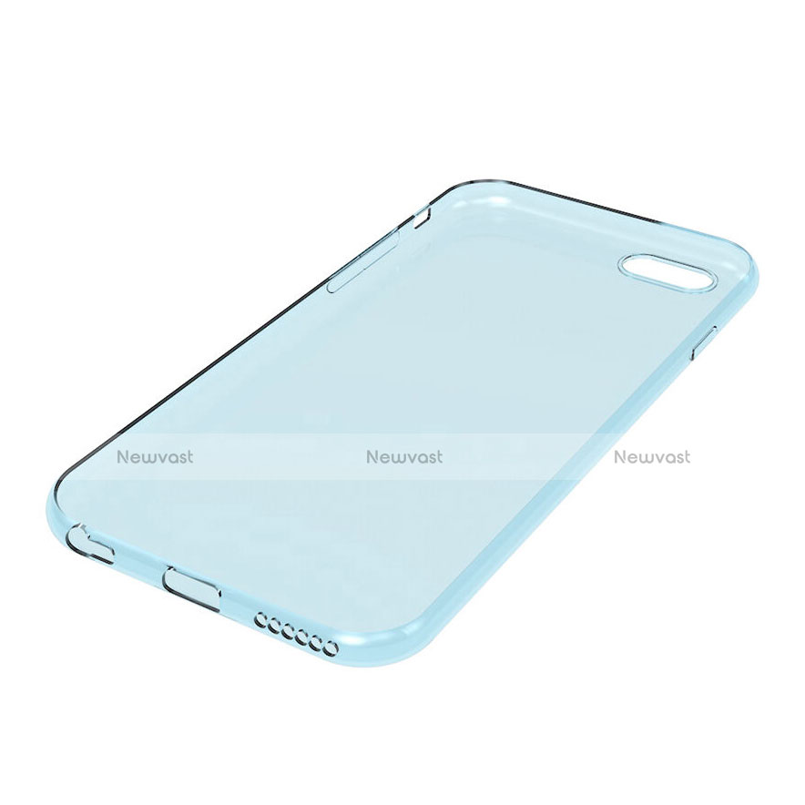 Ultra-thin Transparent Gel Soft Case for Apple iPhone 6 Plus Blue