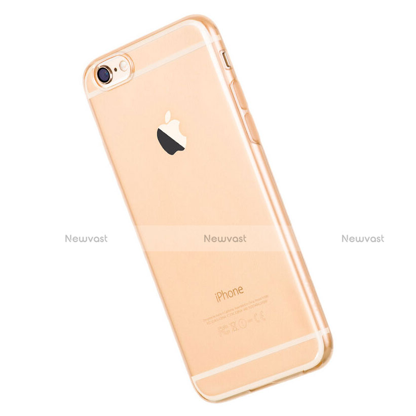 Ultra-thin Transparent Gel Soft Case for Apple iPhone 6S Gold