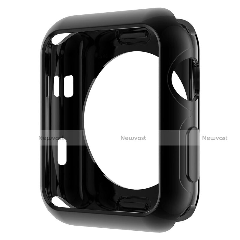 Ultra-thin Transparent Gel Soft Case for Apple iWatch 2 38mm Black