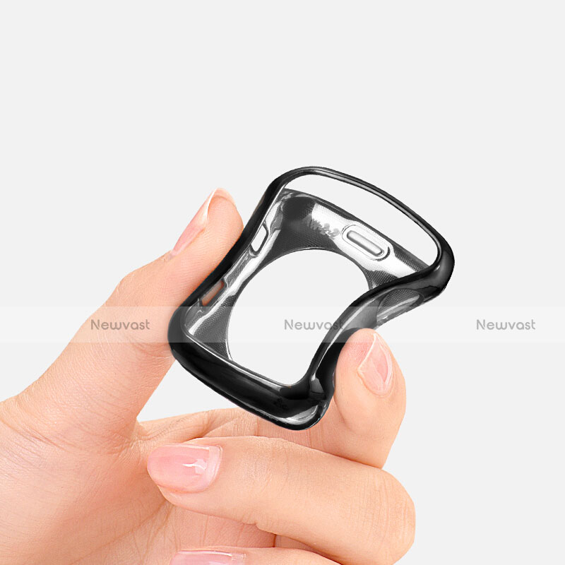 Ultra-thin Transparent Gel Soft Case for Apple iWatch 42mm Black