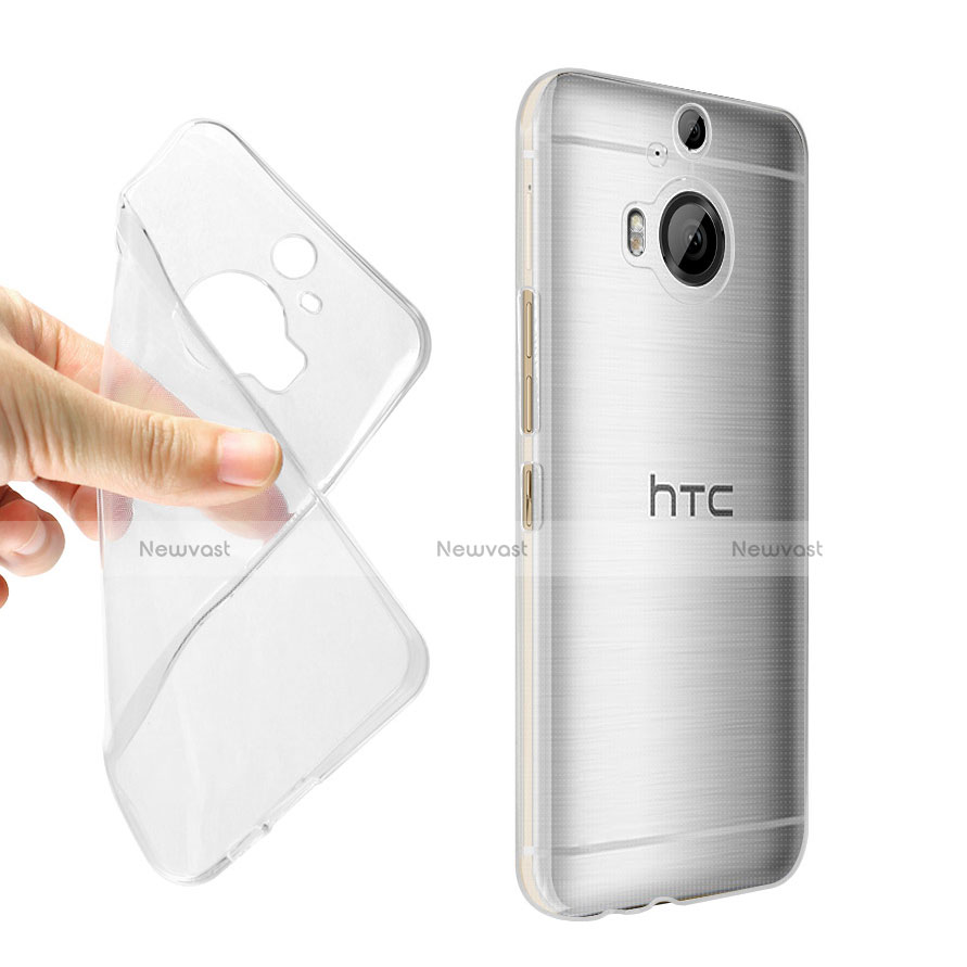 Ultra-thin Transparent Gel Soft Case for HTC One M9 Plus Clear