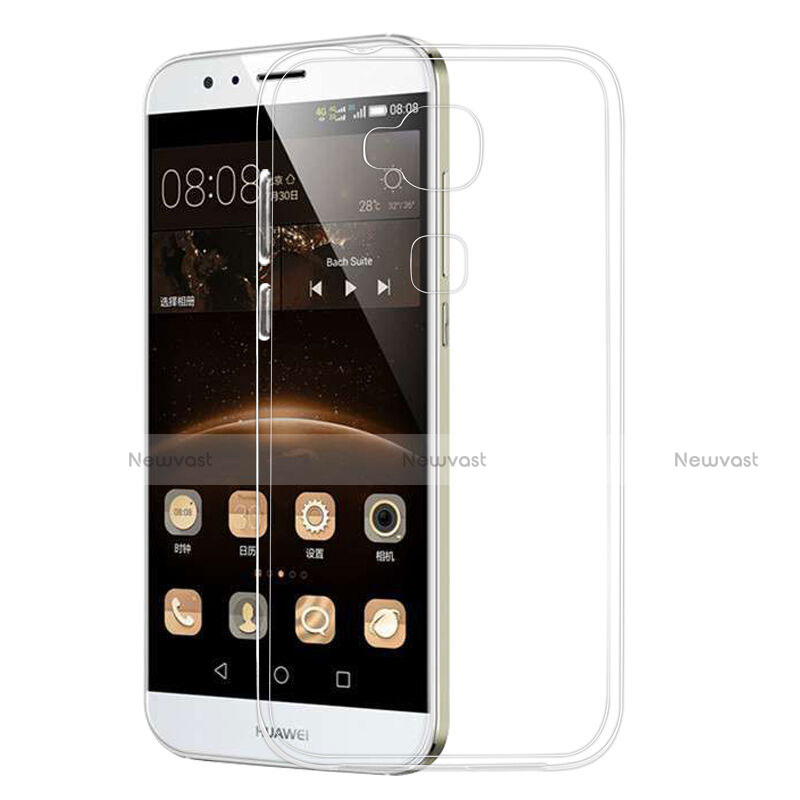 Ultra-thin Transparent Gel Soft Case for Huawei G8 White