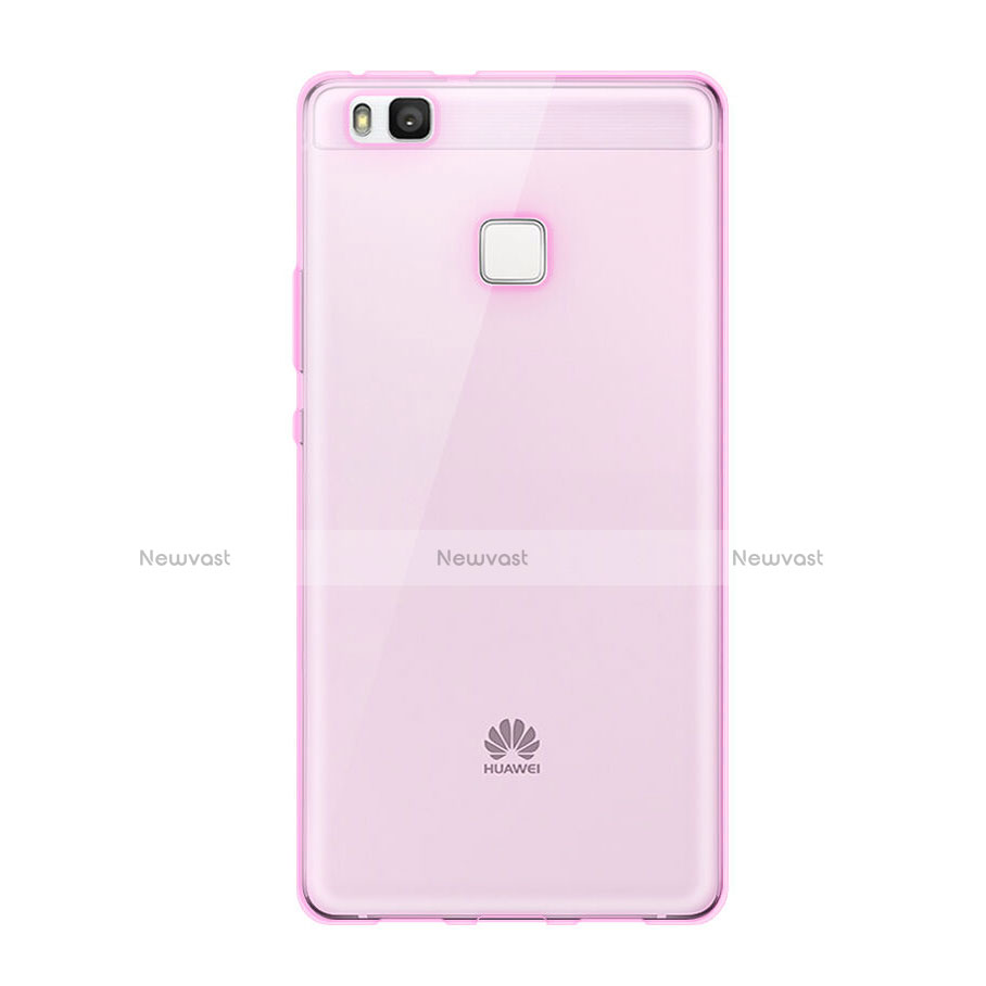 Ultra-thin Transparent Gel Soft Case for Huawei G9 Lite Pink