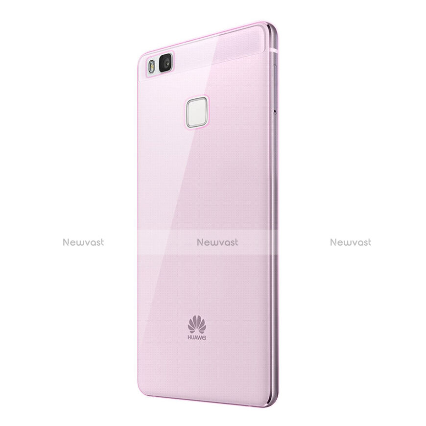 Ultra-thin Transparent Gel Soft Case for Huawei G9 Lite Pink