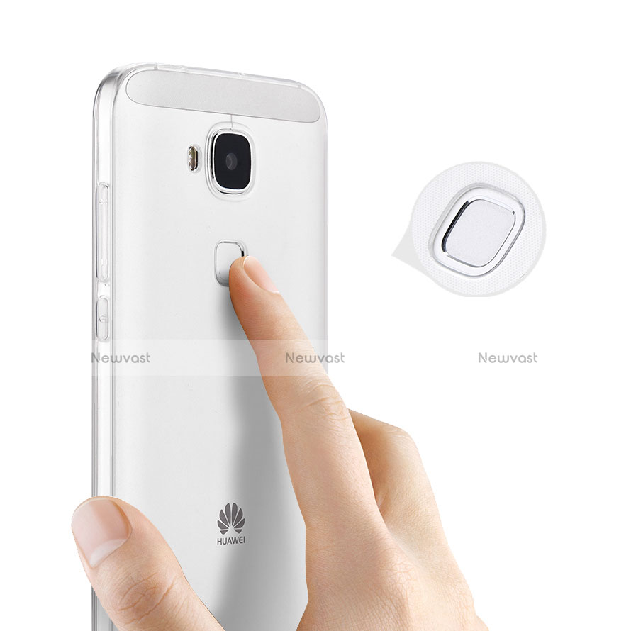 Ultra-thin Transparent Gel Soft Case for Huawei GX8 White