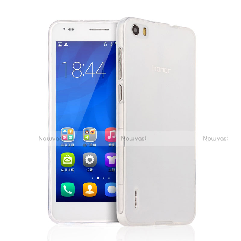 Ultra-thin Transparent Gel Soft Case for Huawei Honor 6 Clear