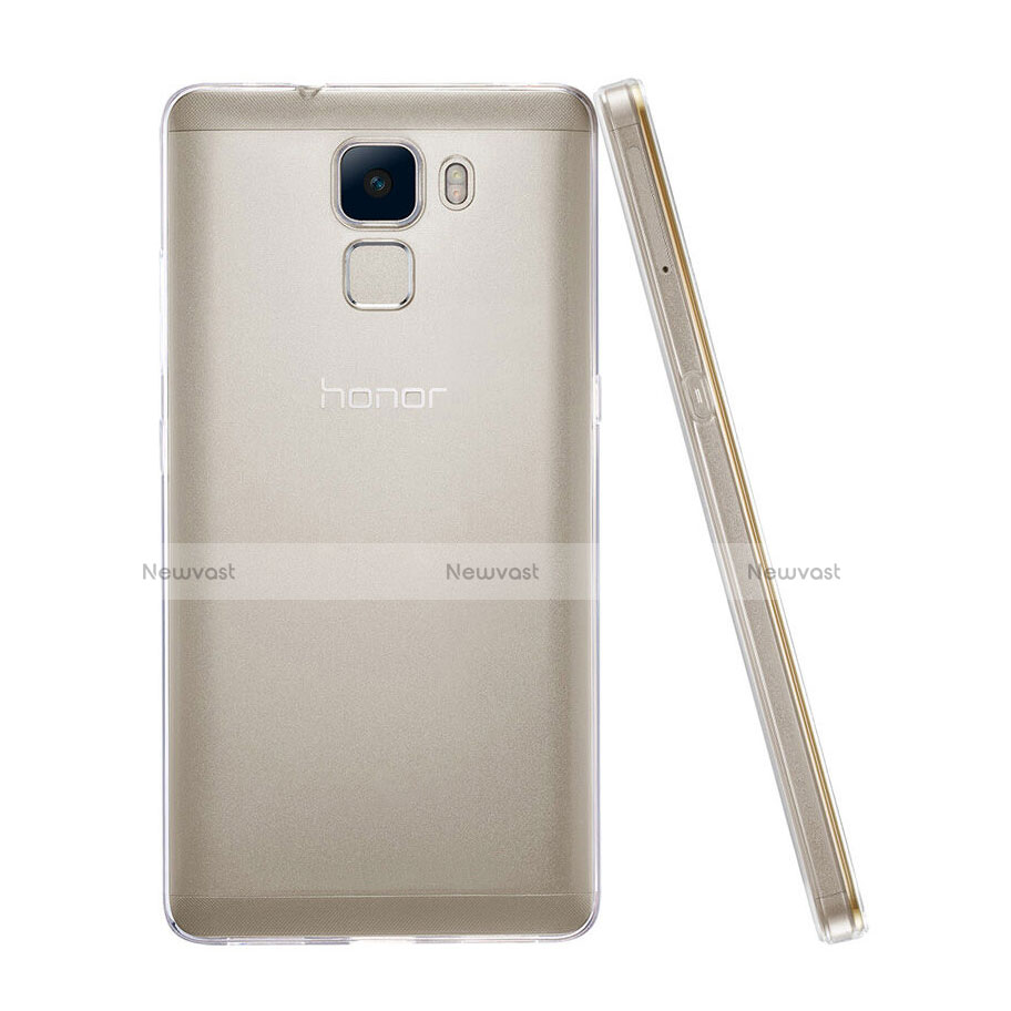 Ultra-thin Transparent Gel Soft Case for Huawei Honor 7 Dual SIM Clear