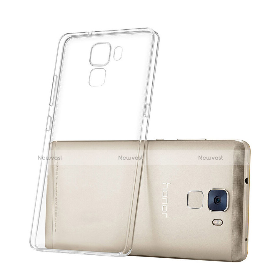 Ultra-thin Transparent Gel Soft Case for Huawei Honor 7 Dual SIM Clear