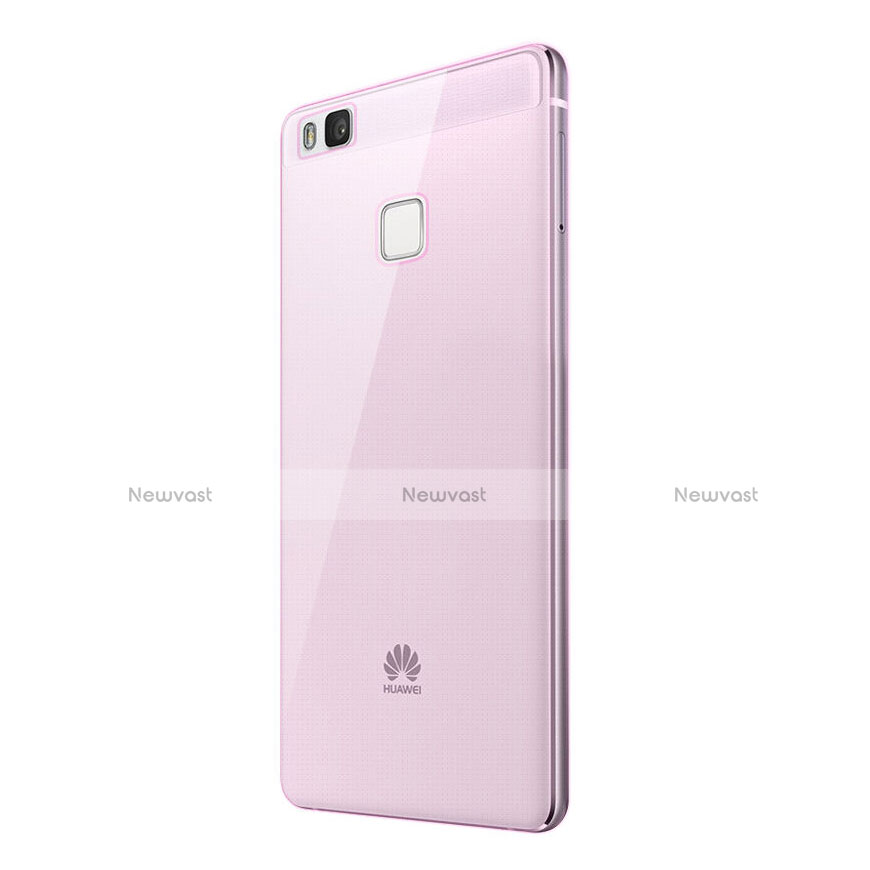 Ultra-thin Transparent Gel Soft Case for Huawei P9 Lite Pink