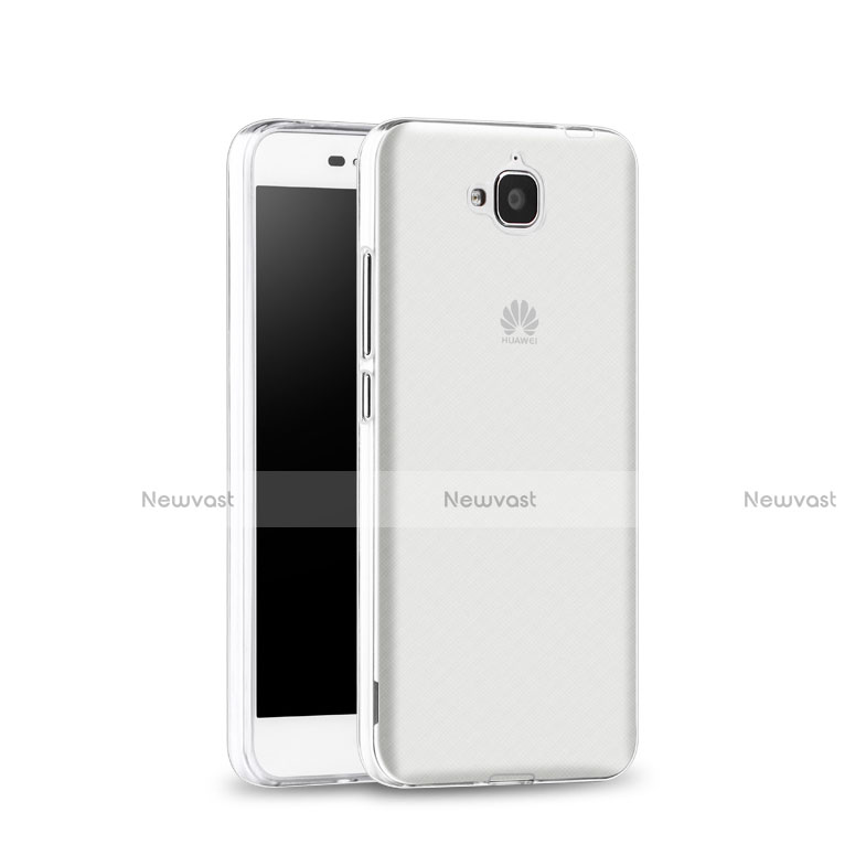 Ultra-thin Transparent Gel Soft Case for Huawei Y6 Pro White