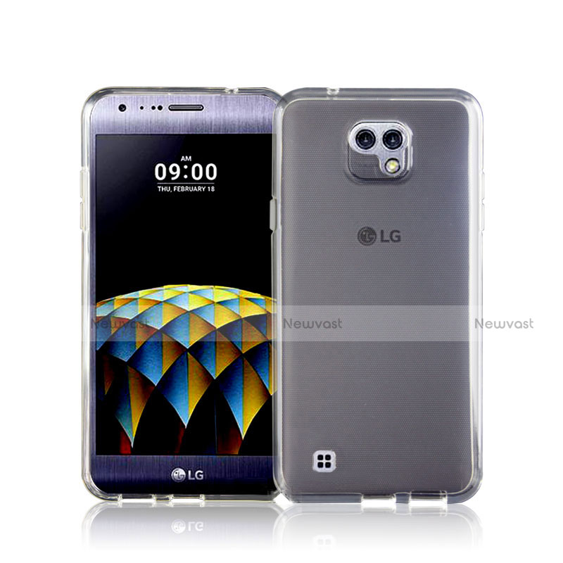 Ultra-thin Transparent Gel Soft Case for LG X Cam White