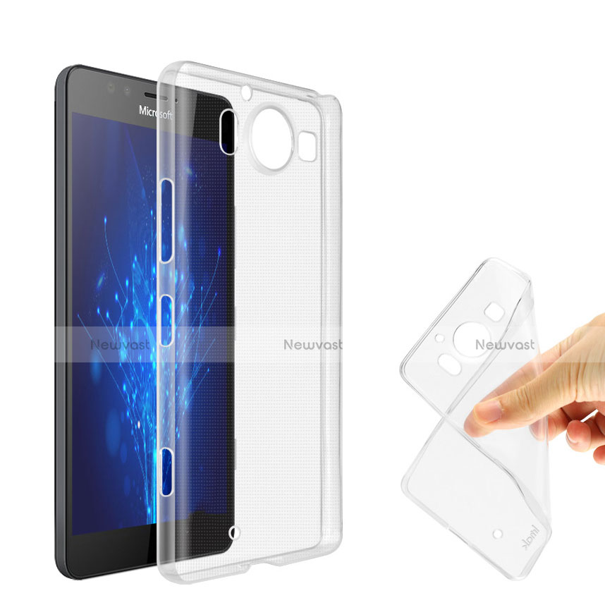 Ultra-thin Transparent Gel Soft Case for Microsoft Lumia 950 Clear