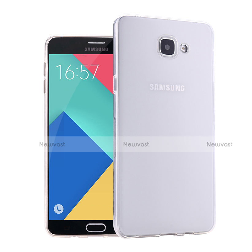 Ultra-thin Transparent Gel Soft Case for Samsung Galaxy A9 Pro (2016) SM-A9100 White