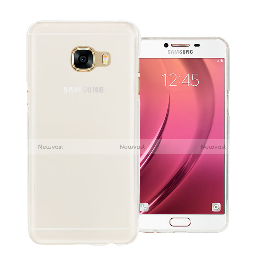 Ultra-thin Transparent Gel Soft Case for Samsung Galaxy C5 SM-C5000 White