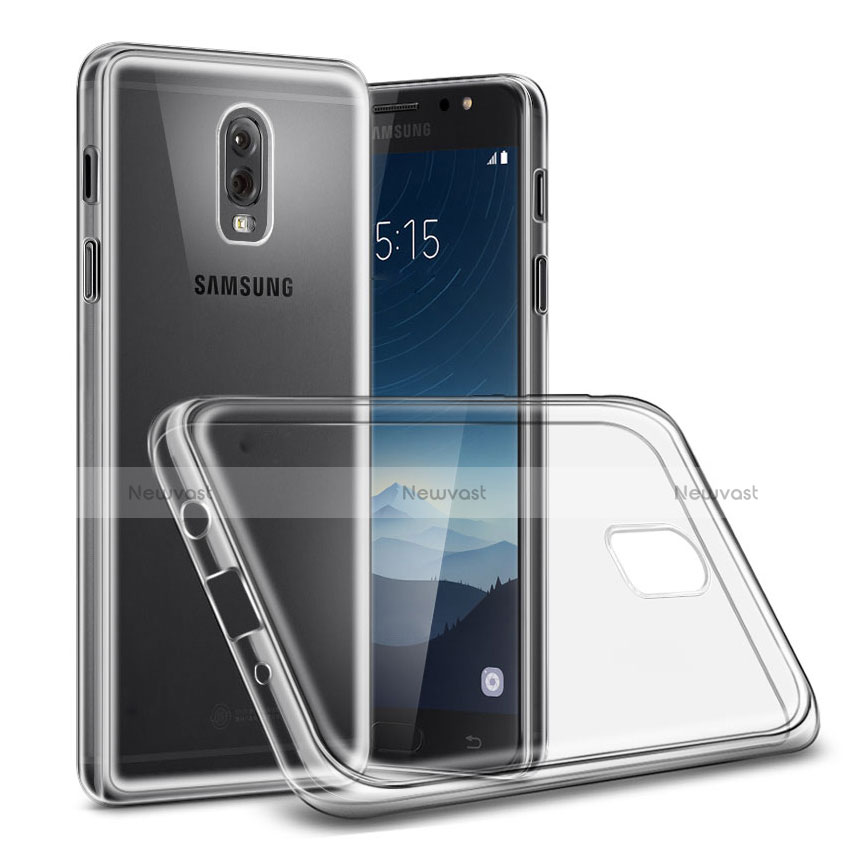 Ultra-thin Transparent Gel Soft Case for Samsung Galaxy C7 (2017) Clear