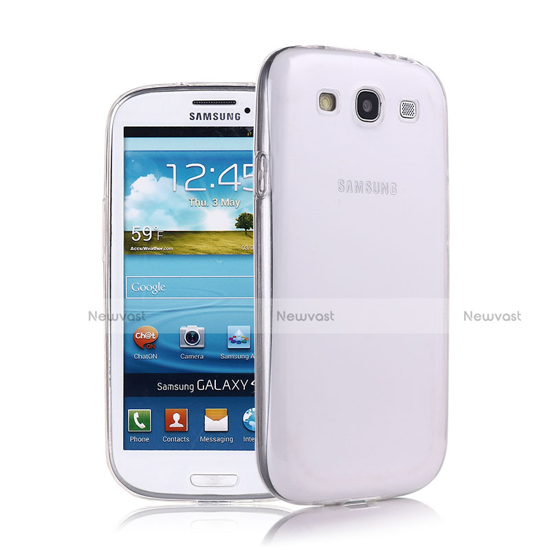 Ultra-thin Transparent Gel Soft Case for Samsung Galaxy S3 III LTE 4G White