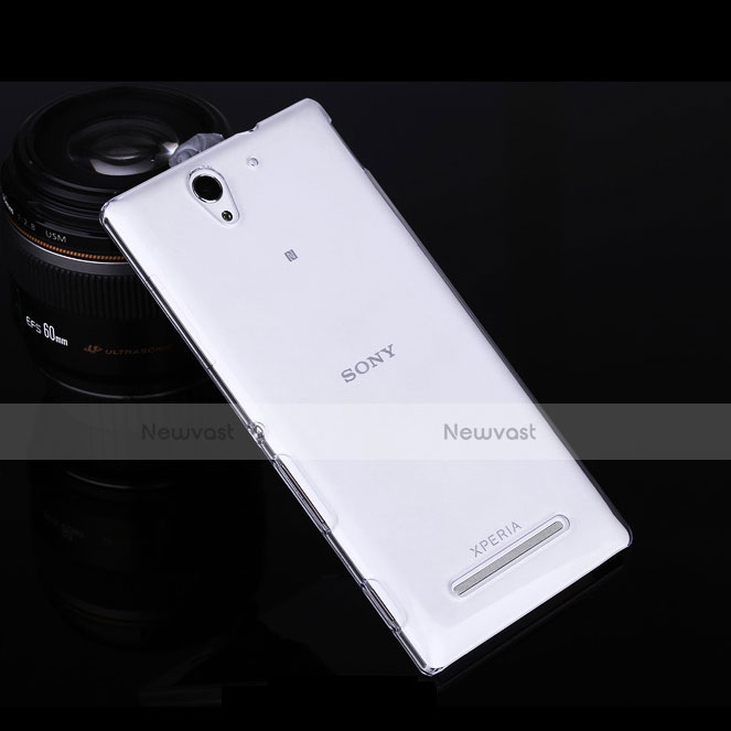 Ultra-thin Transparent Gel Soft Case for Sony Xperia C3 Clear