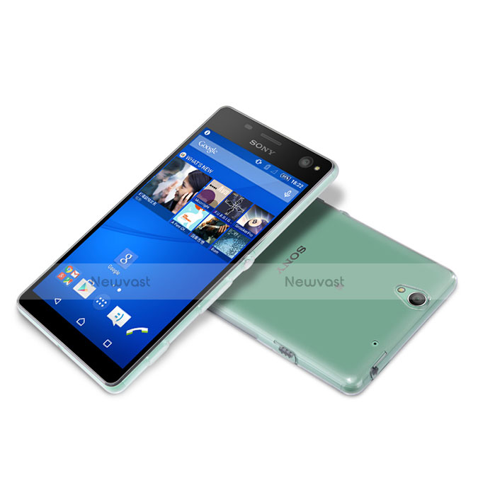 Ultra-thin Transparent Gel Soft Case for Sony Xperia C4 Gray