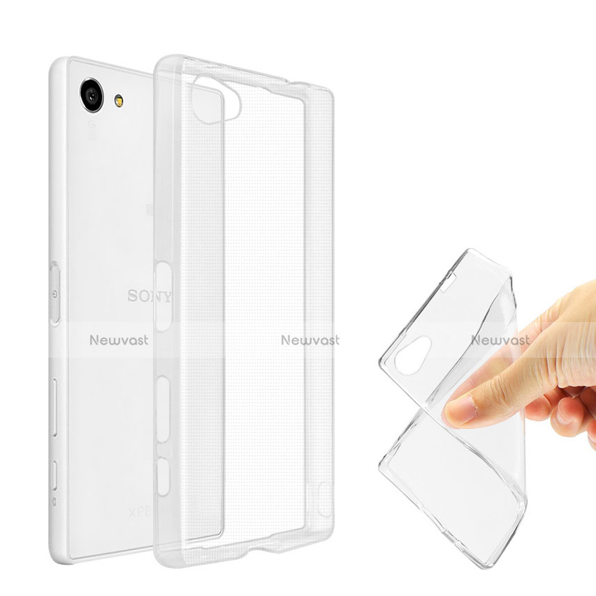 Aggregaat Factureerbaar De kerk Ultra-thin Transparent Gel Soft Case for Sony Xperia Z5 Compact Clear