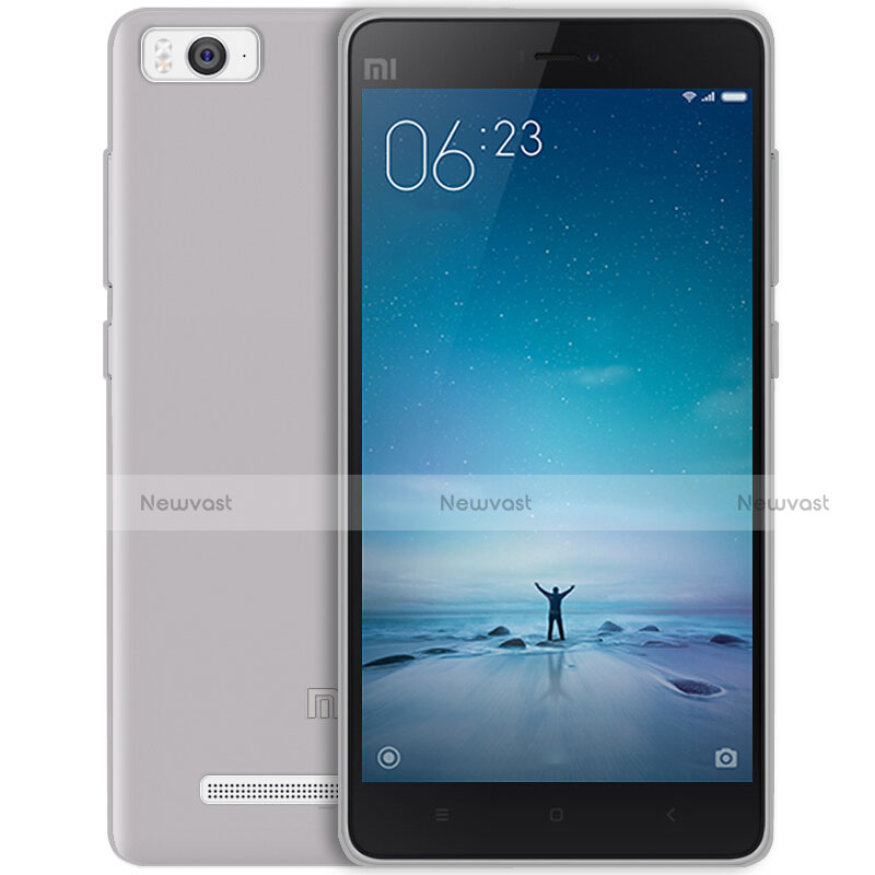 Ultra-thin Transparent Gel Soft Case for Xiaomi Mi 4C Gray