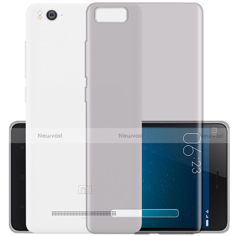 Ultra-thin Transparent Gel Soft Case for Xiaomi Mi 4i Gray