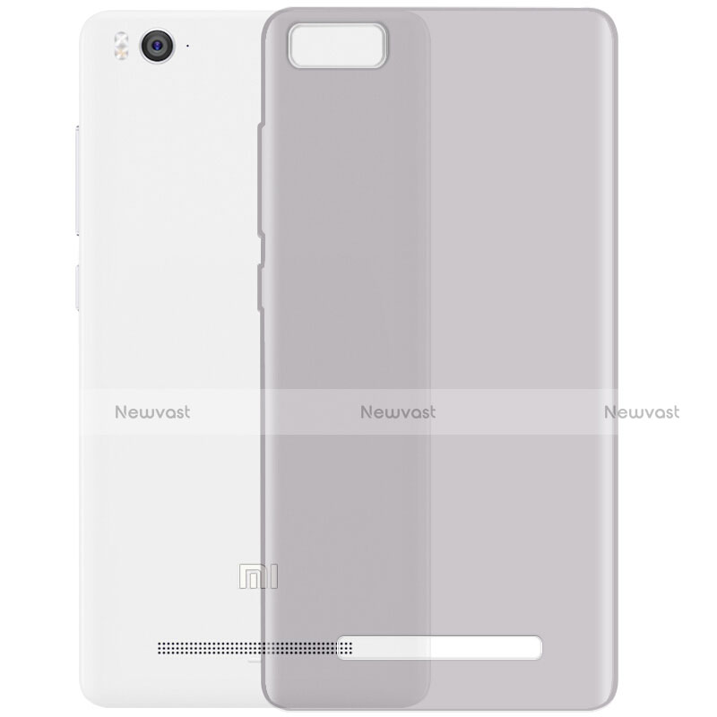 Ultra-thin Transparent Gel Soft Case for Xiaomi Mi 4i Gray