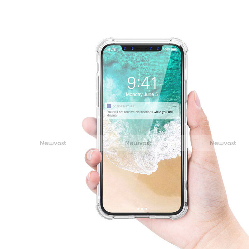 Ultra-thin Transparent Gel Soft Case T01 for Apple iPhone X Clear